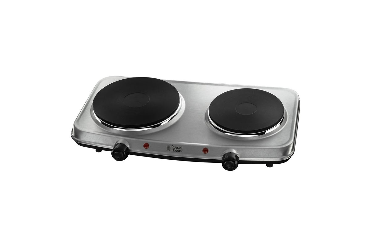 Russell Hobbs 2 Plate Mini Hob | 15199 | Stainless Steel
