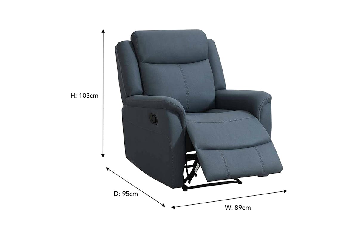 Otto Armchair | Manual Recliner | Midnight Grey-3
