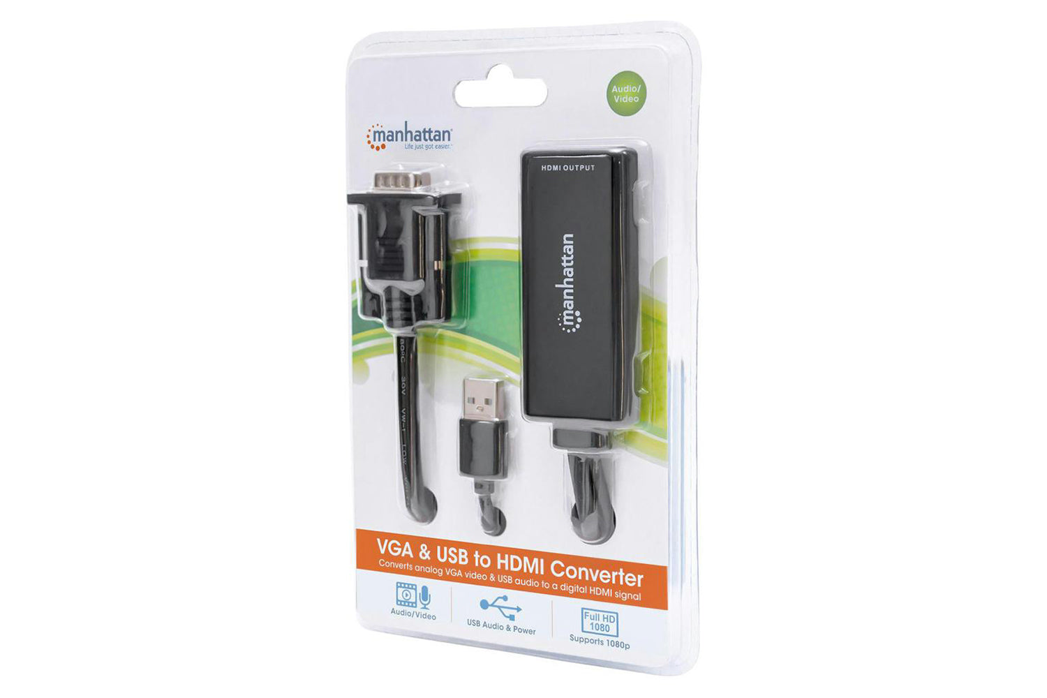 Manhattan VGA and USB to HDMI Converter-4