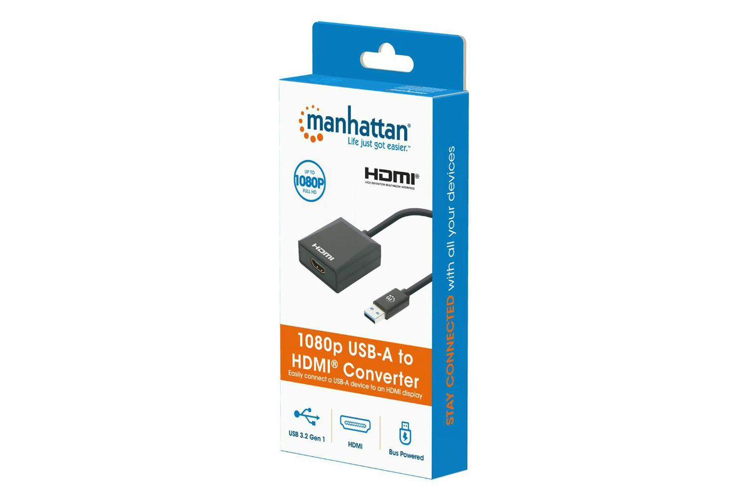 Manhattan 1080p USB-A to HDMI Adapter-3