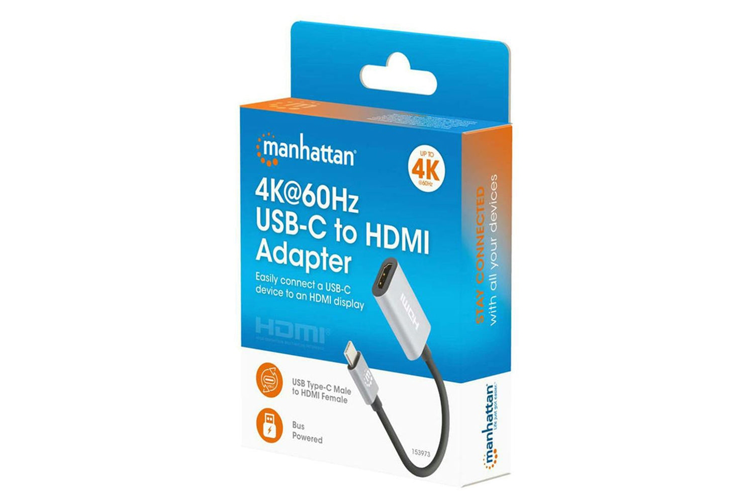 Manhattan USB-C to HDMI Adapter | Space Grey-3