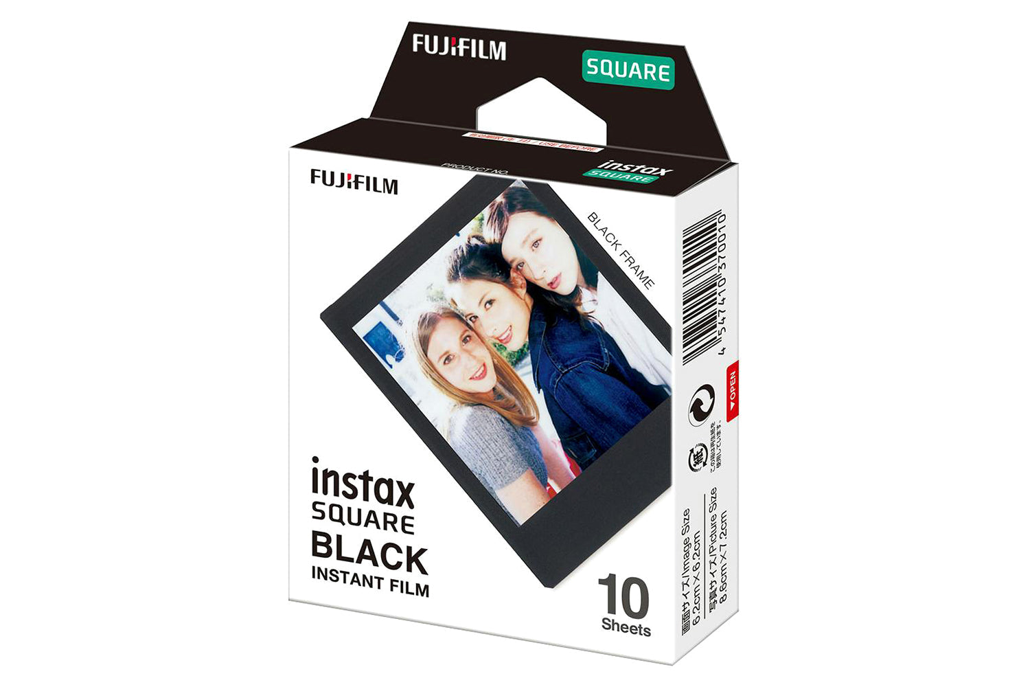 Fujifilm Instax Square Black Instant Film | 10 Sheets