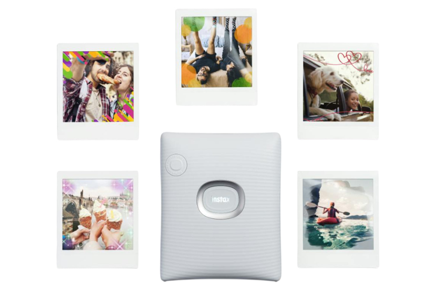Fujifilm Instax Square Link Smartphone Printer | Ash White-11