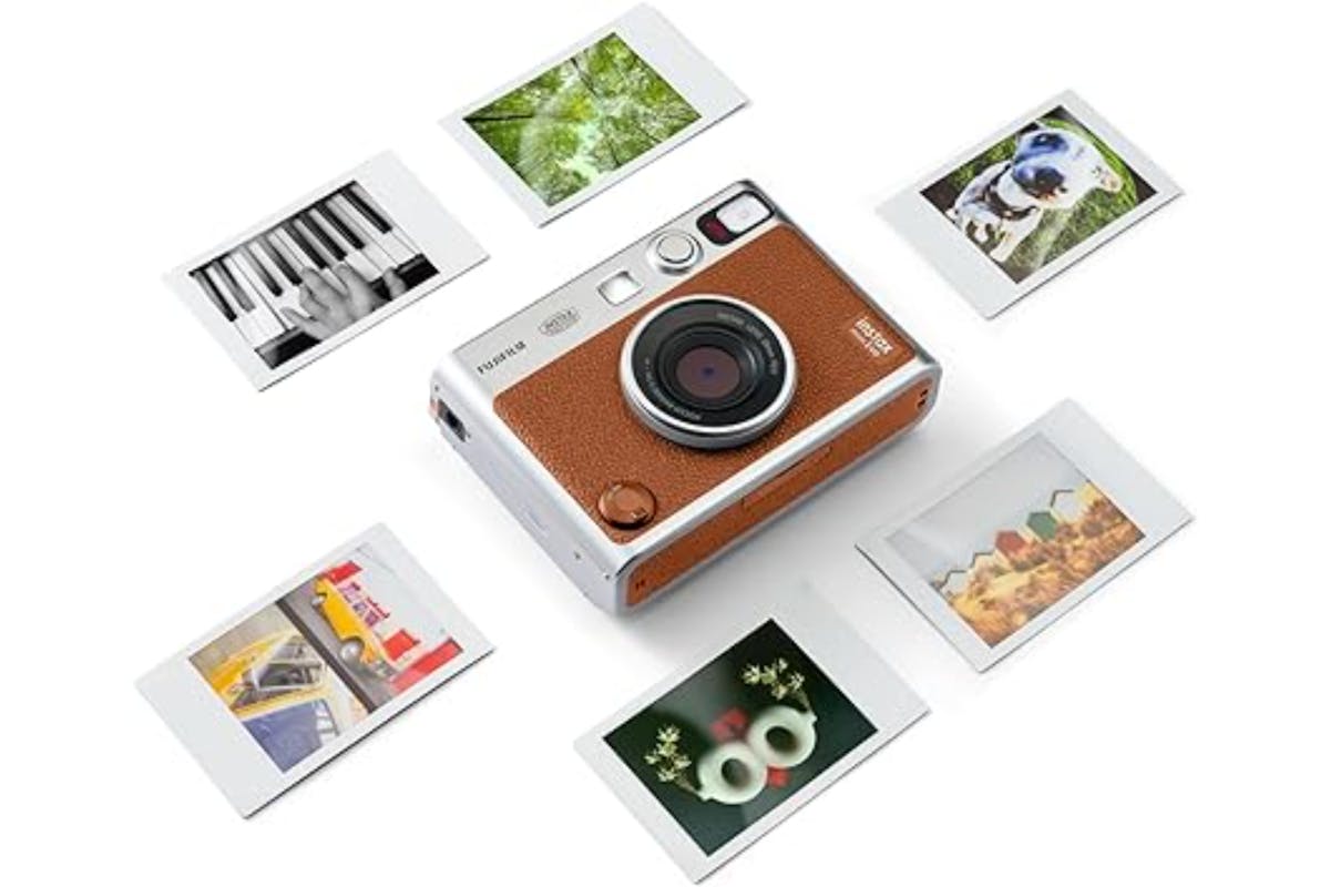 Fujifilm Instax Mini Evo Instant Camera | Brown-3