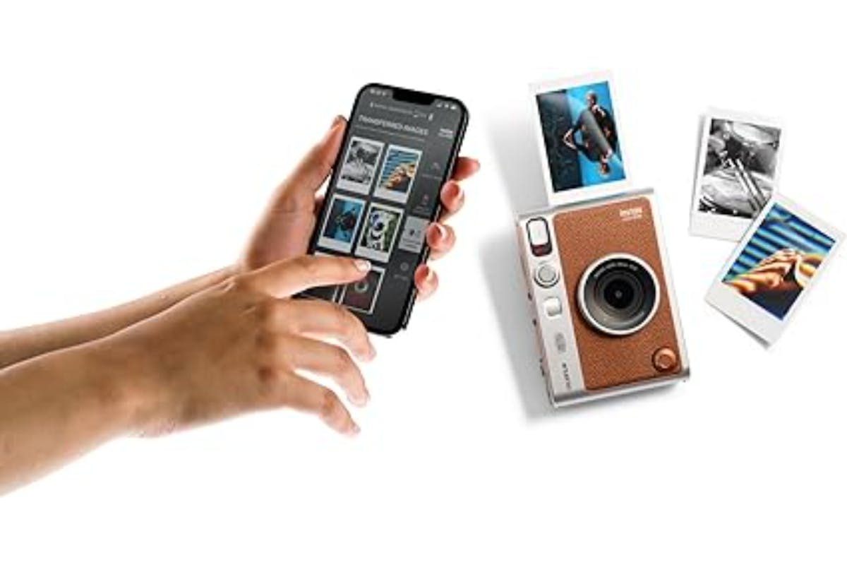 Fujifilm Instax Mini Evo Instant Camera | Brown-4