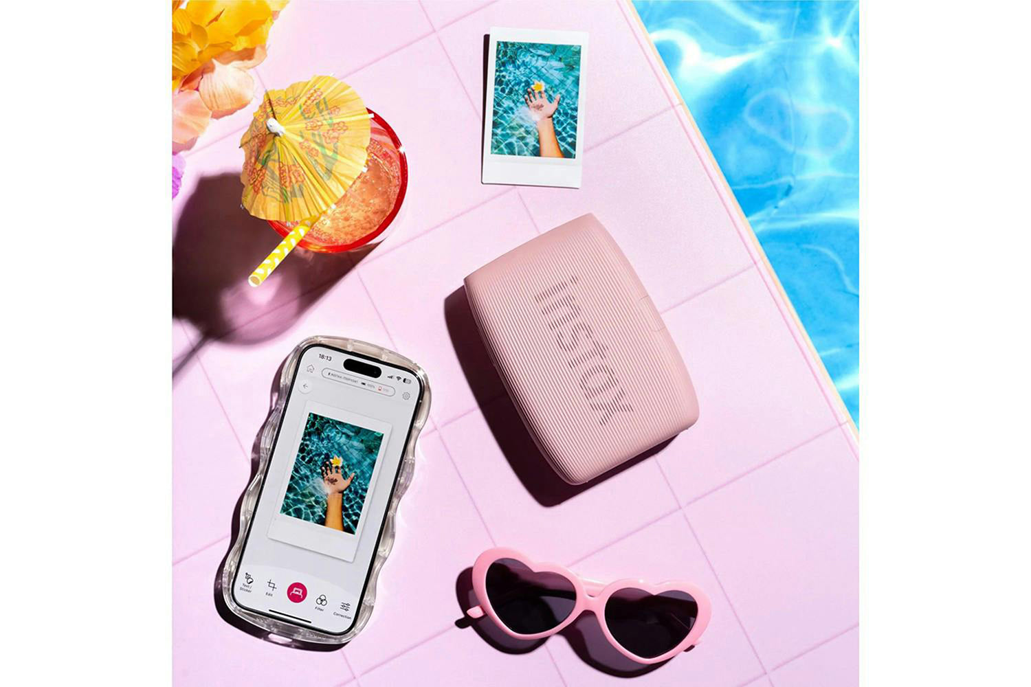 Fujifilm Instax Mini Link 3 Smartphone Printer | Rose Pink-2