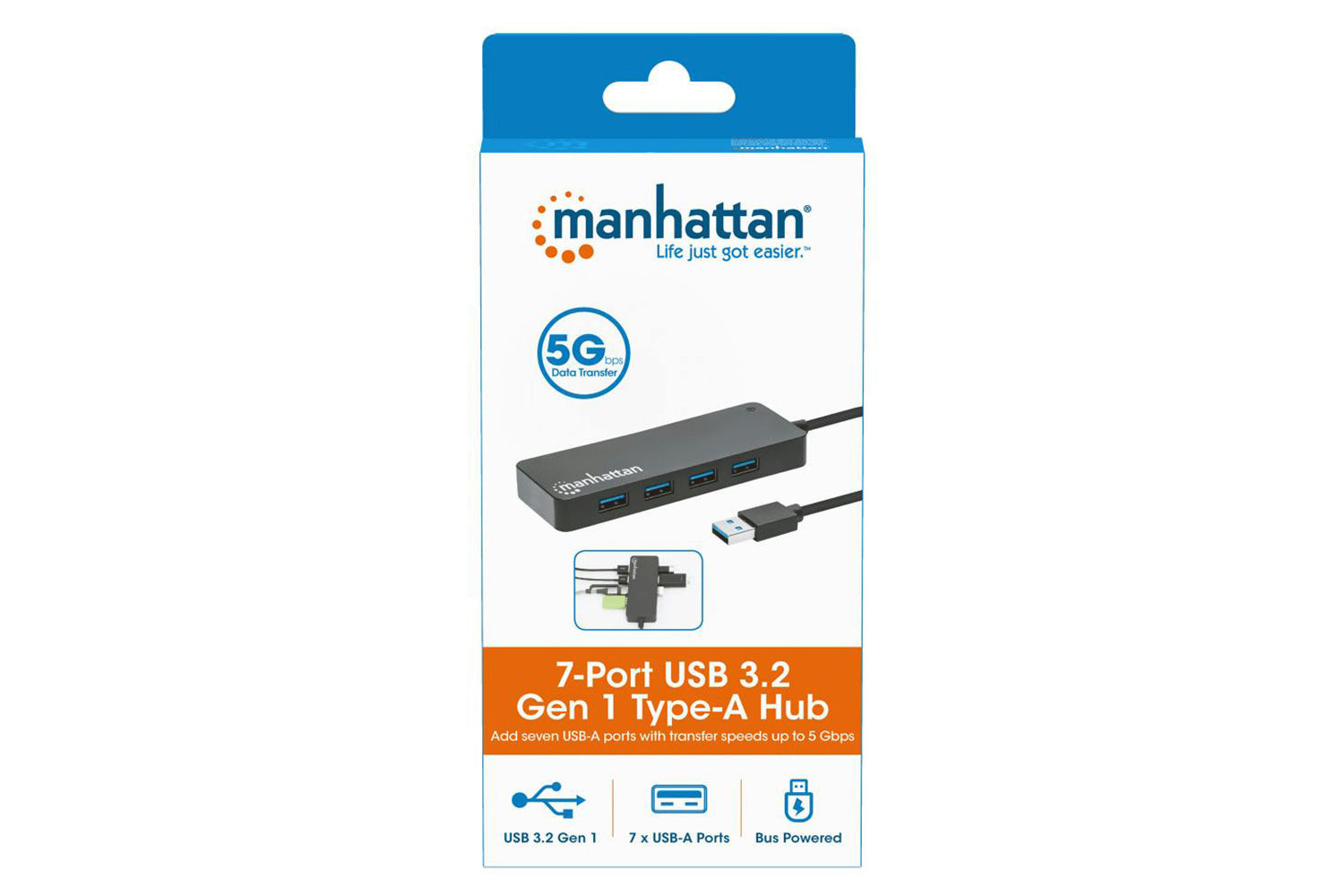 Manhattan 7-Port USB 3.0 Type-A Hub-9