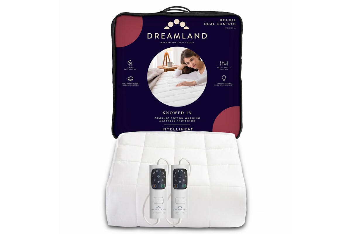 Dreamland Snowed In Organic Cotton Warming Mattress Protector | 16888-3