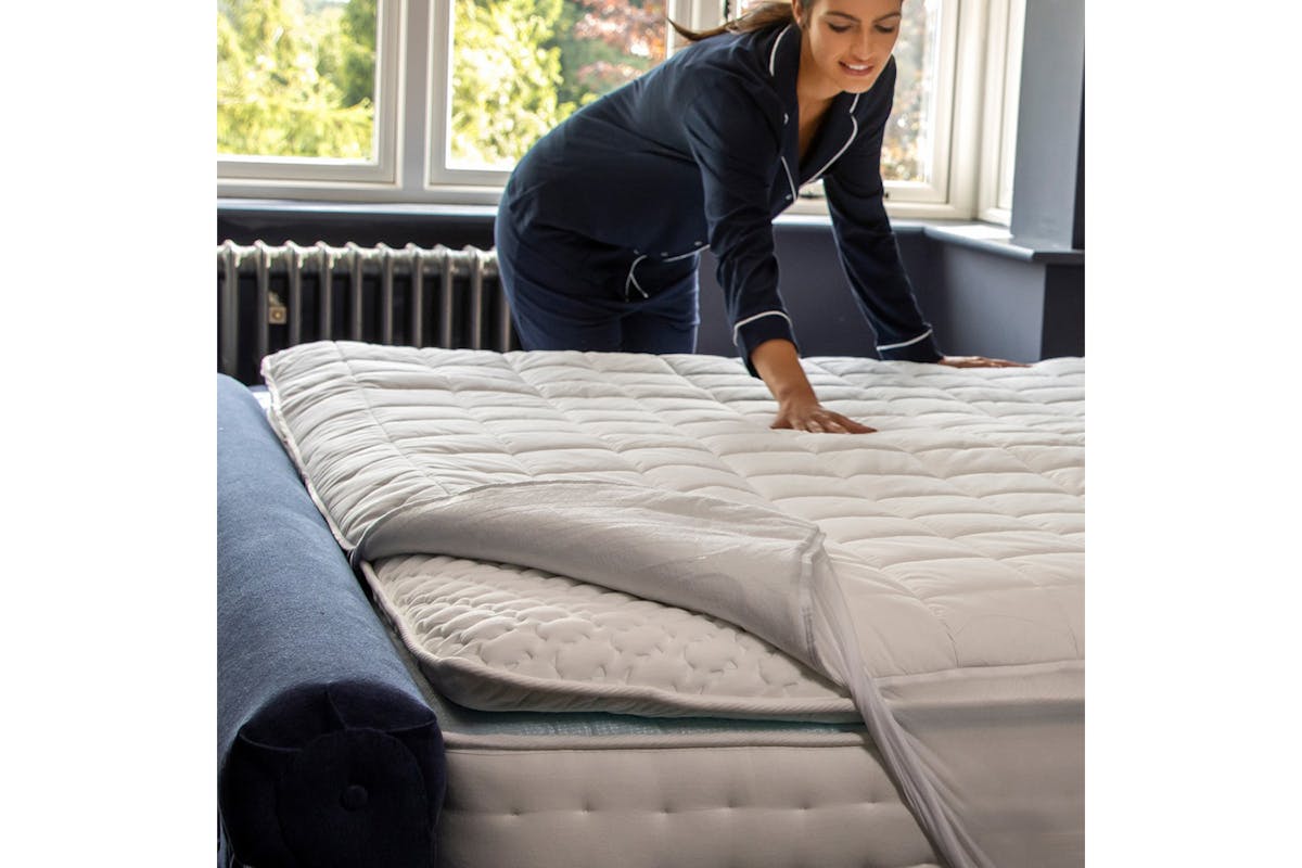 Dreamland Snowed In Organic Cotton Warming Mattress Protector | 16888-4