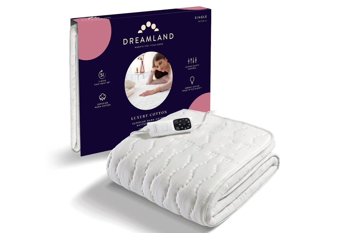 Dreamland Warmer Single with Single Controller Cotton Mattress | 16994C