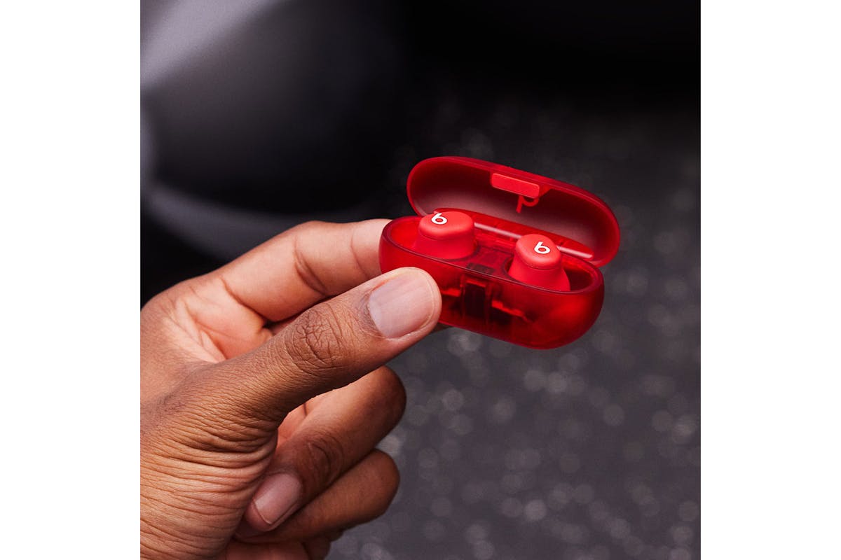 Beats Solo Buds In-Ear Wireless Earbuds | Transparent Red-3
