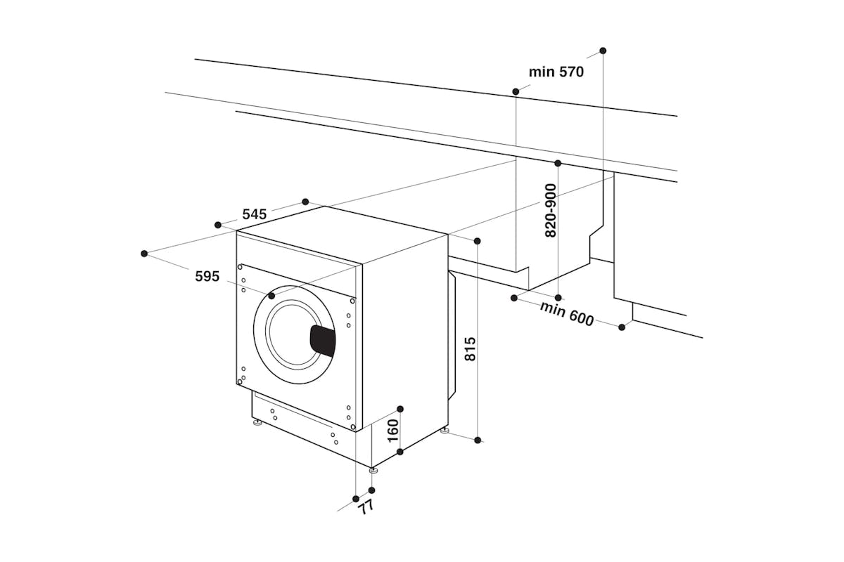 Whirlpool 9kg Built-in Washing Machine | BIWMWG91485UK-15