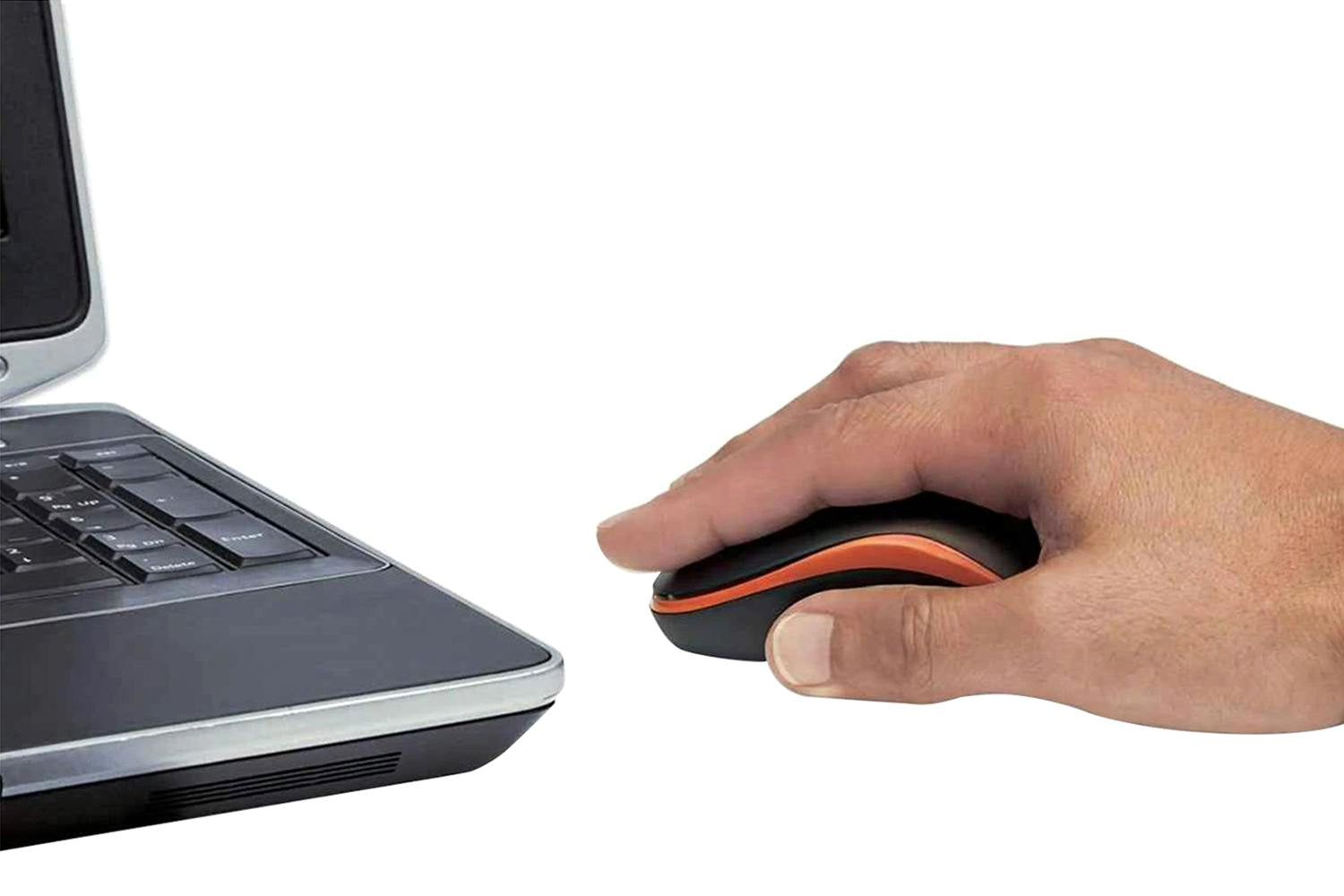 Manhattan Wireless Optical Mouse | Orange/Black-2