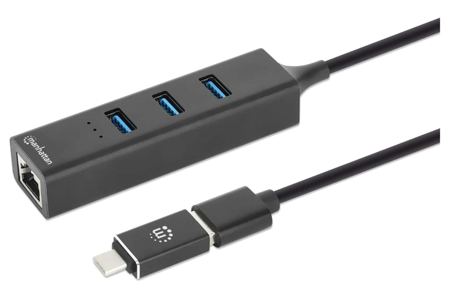 Manhattan 3-Port USB 3.0 Type-C/A Combo Hub with Gigabit Ethernet Network Adapter-7