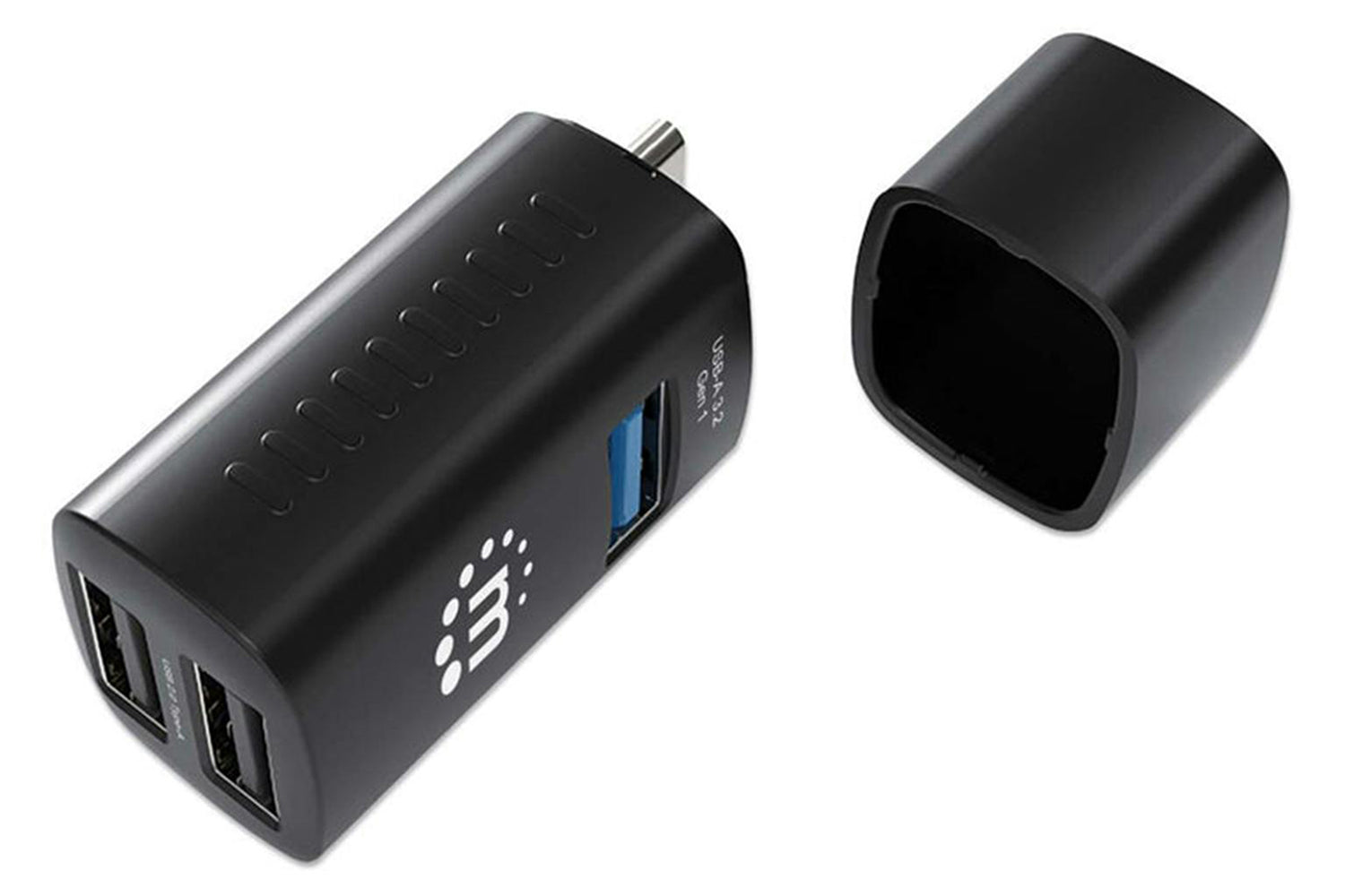 Manhattan 3-Port USB 3.0 / 2.0 Type-C Combo Mini Hub | Black-11