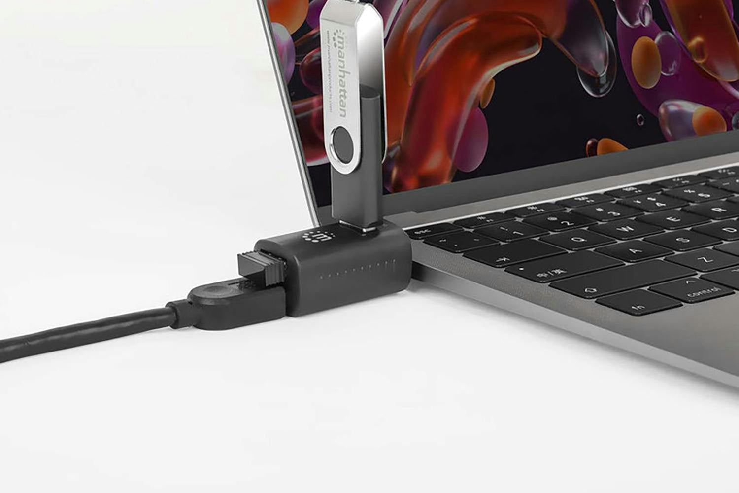 Manhattan 3-Port USB 3.0 / 2.0 Type-C Combo Mini Hub | Black-4
