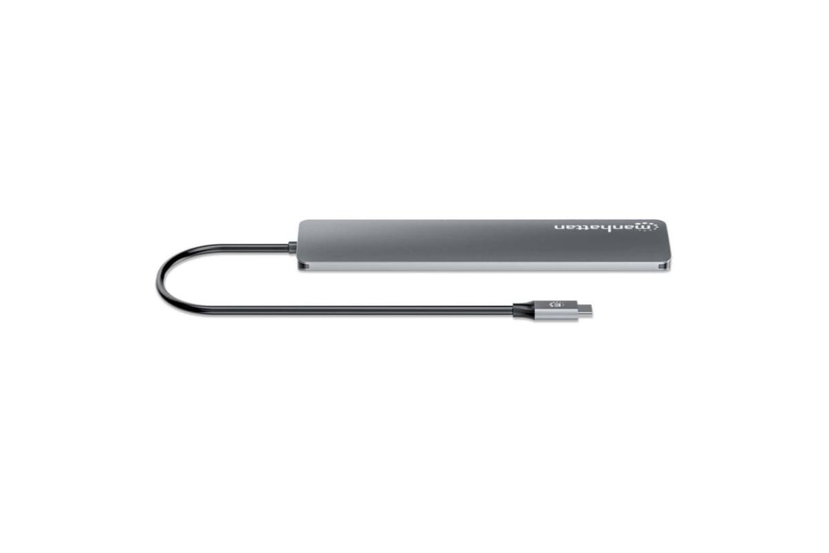 Manhattan 7-Port 10G USB-C to USB-A Hub | Space Grey-6