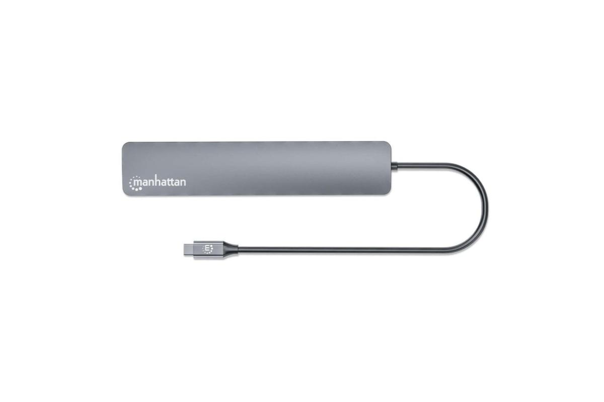 Manhattan 7-Port 10G USB-C to USB-A Hub | Space Grey-7