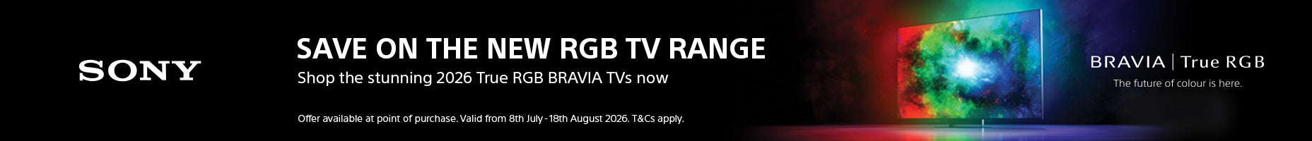 Sony RGB Shopify Launch Banners