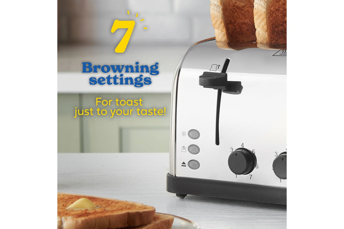 Russell Hobbs Futura 4 Slice Toaster | Stainless Steel-4