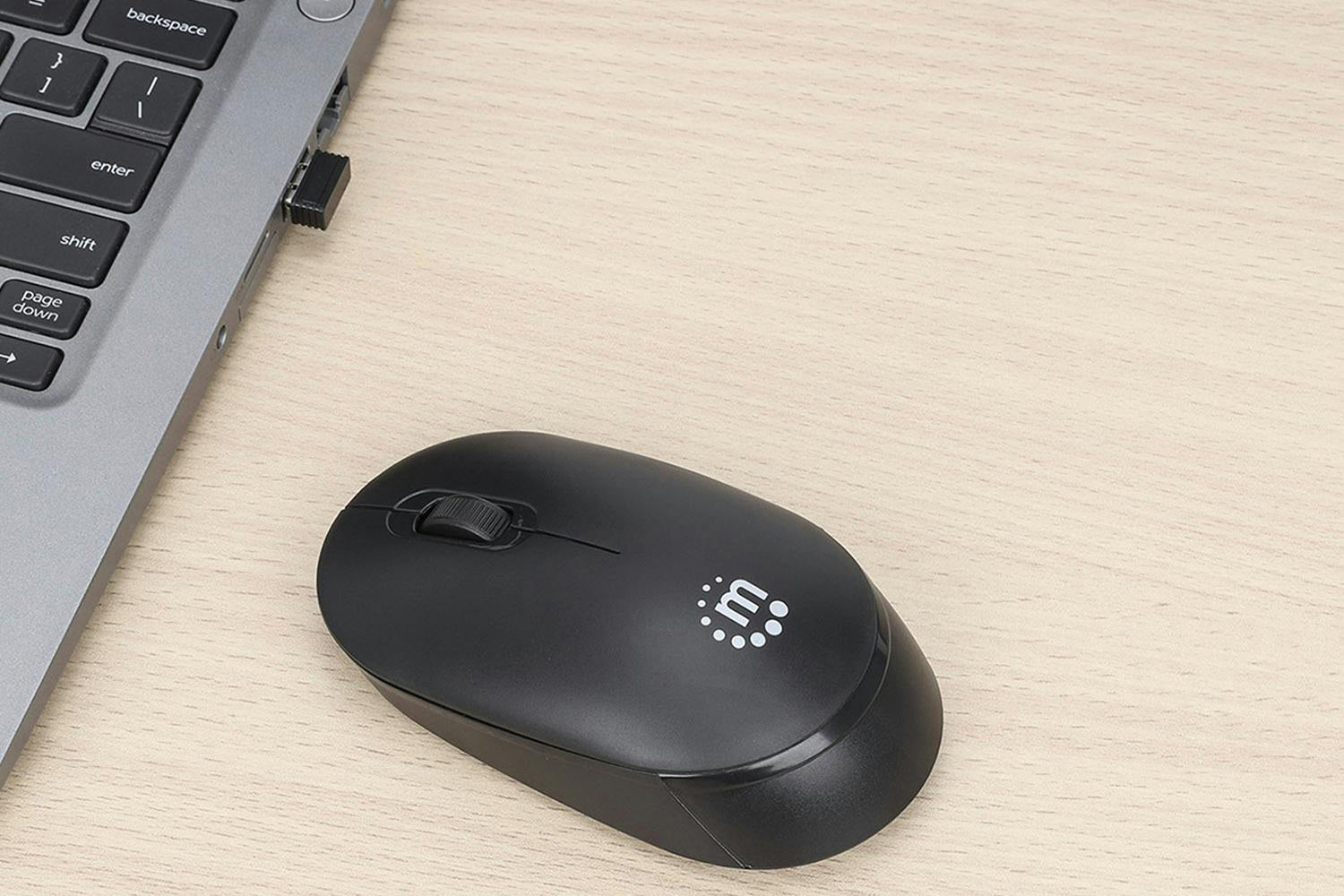 Manhattan Performance III Wireless Optical USB Mouse | Black-2