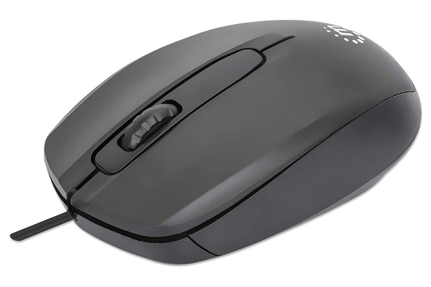 Manhattan Comfort II Wired Optical USB Mouse | Black
