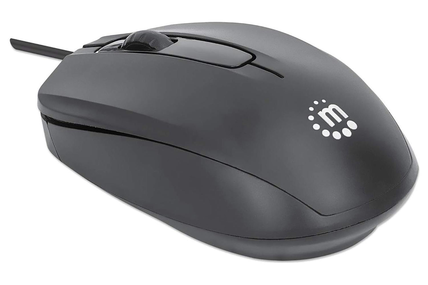 Manhattan Comfort II Wired Optical USB Mouse | Black-3