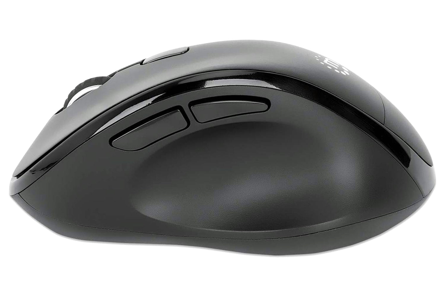 Manhattan Ergonomic Wireless Mouse With 2-in-1 USB Receiver | Black-6