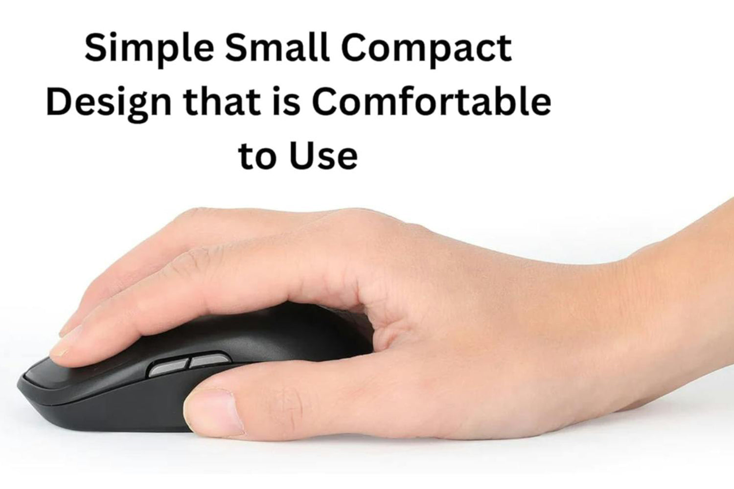 Manhattan Compact Wireless Optical USB Mouse | Black-3