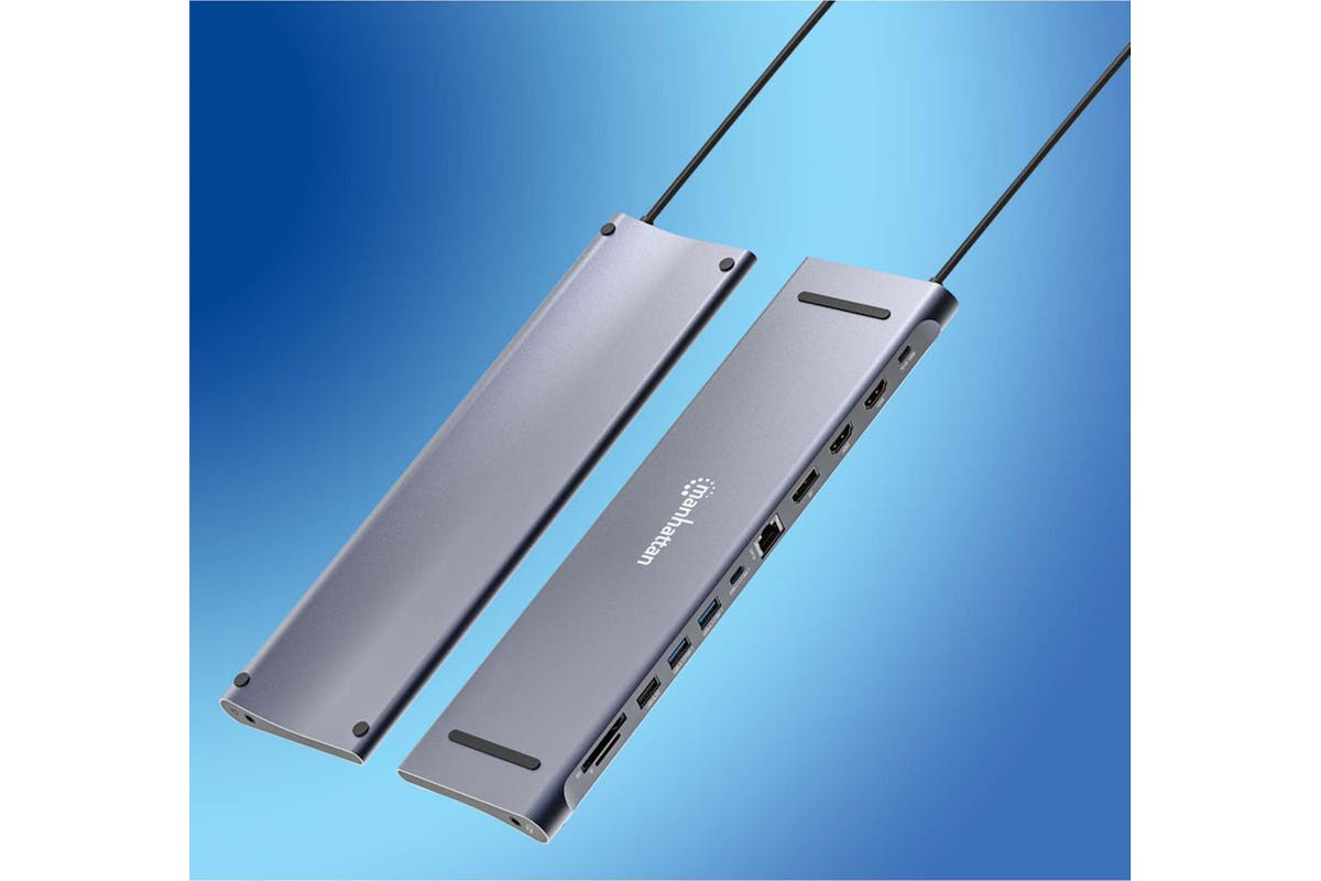 Manhattan USB-C PD 12-in-1 Triple Monitor 4K Docking Station-6