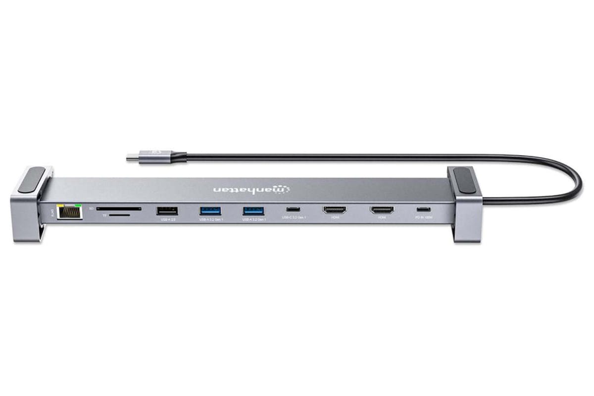 Manhattan USB-C PD 10-in-1 Dual-HDMI Monitor Docking Station