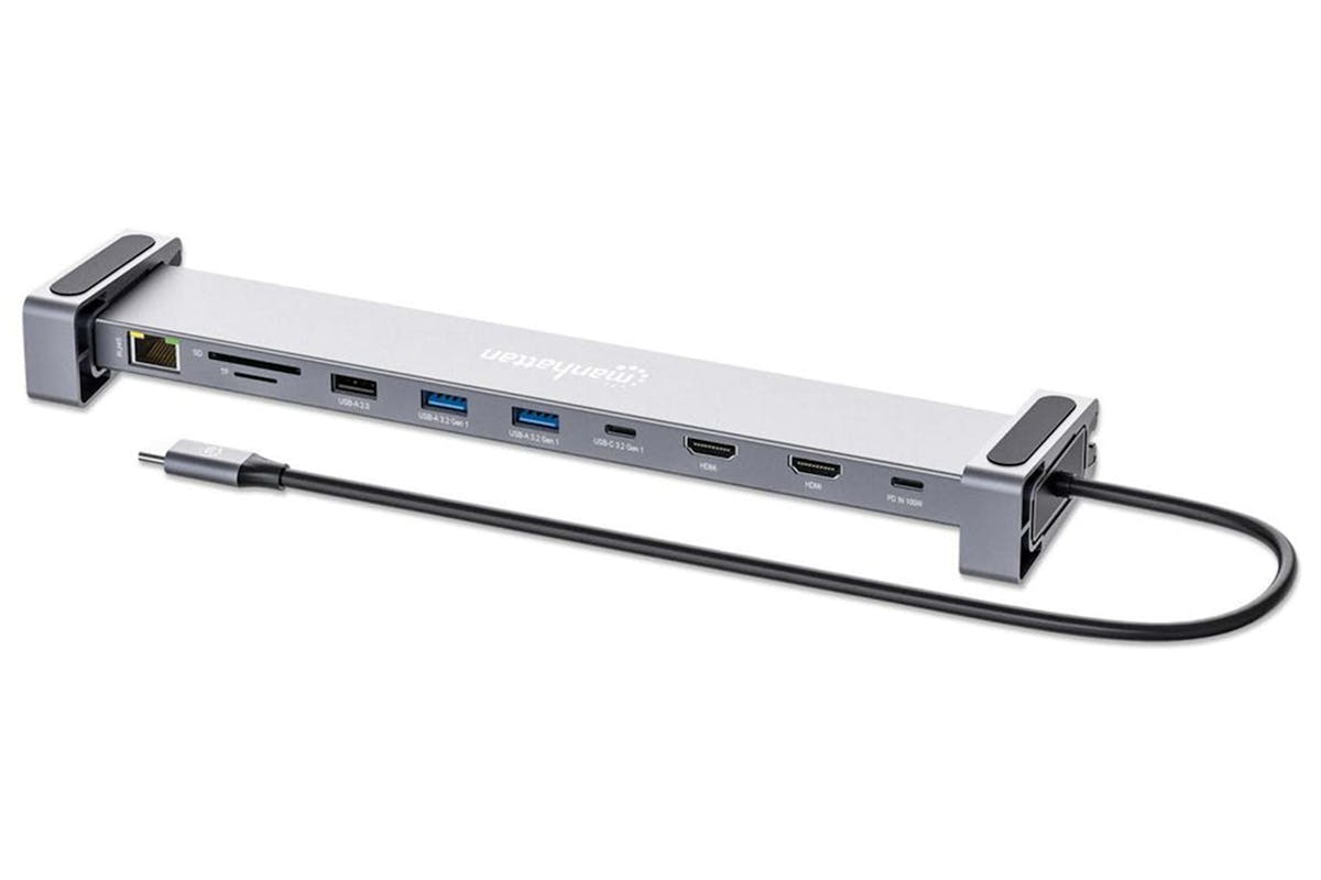 Manhattan USB-C PD 10-in-1 Dual-HDMI Monitor Docking Station-8