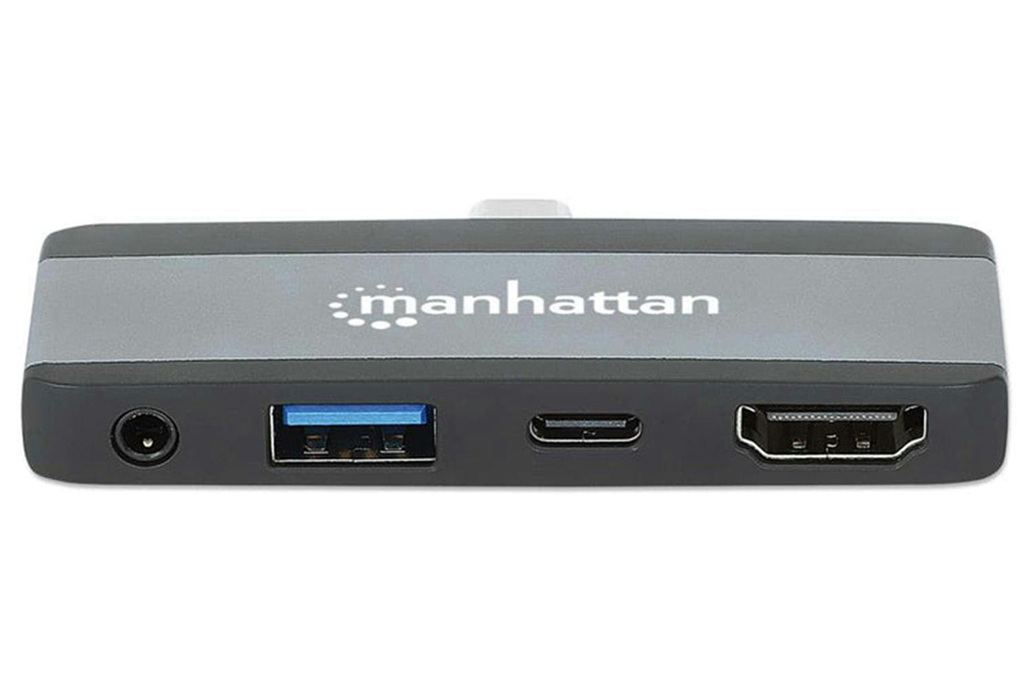 Manhattan USB-C PD to HDMI 4-in-1 Laptop and Tablet Travel Docking Station | Black & Space Grey-6