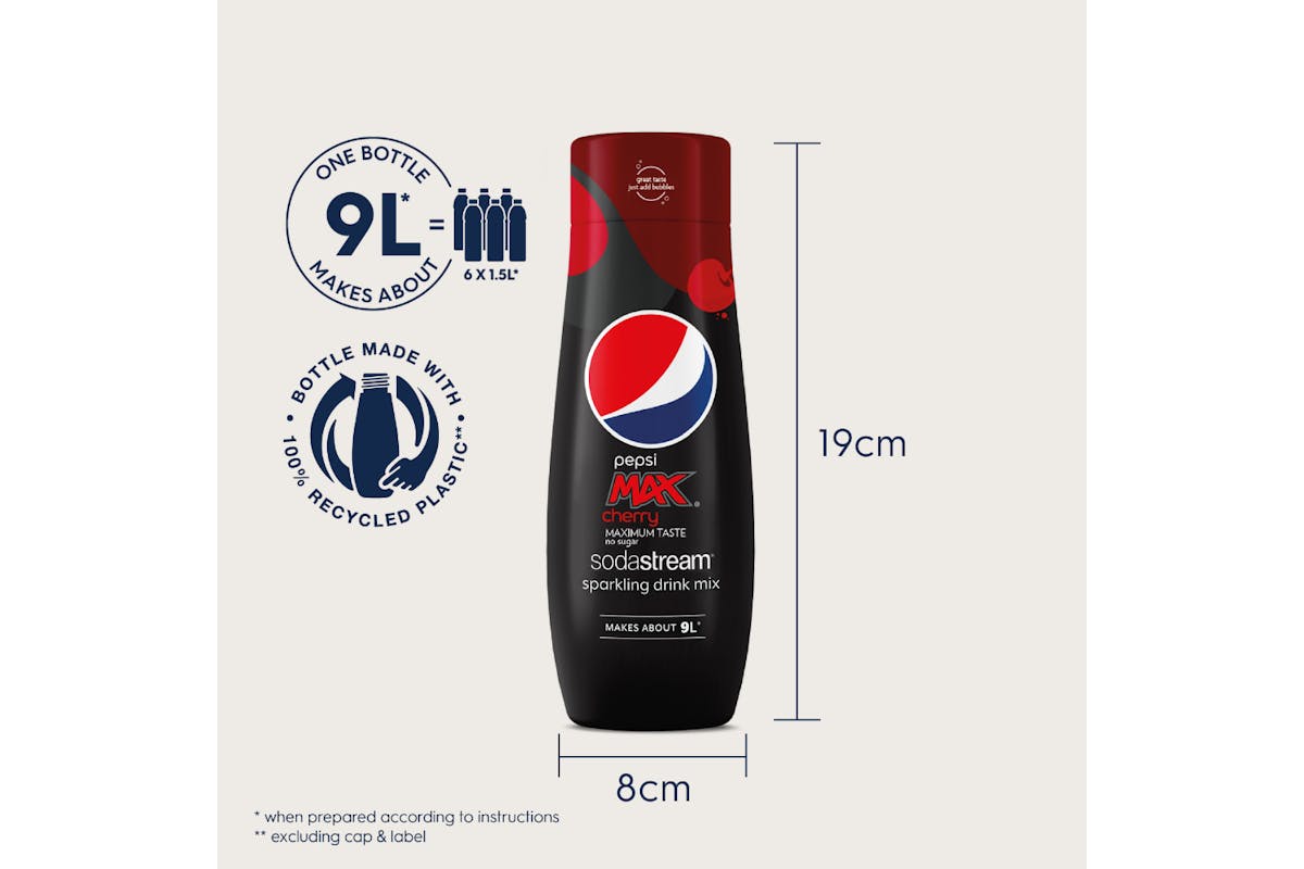 SodaStream Pepsi Max Cherry Flavour | 440ml-4