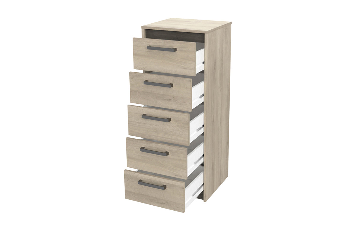 Watson Tallboy | 5 Drawer | Oak Effect-5