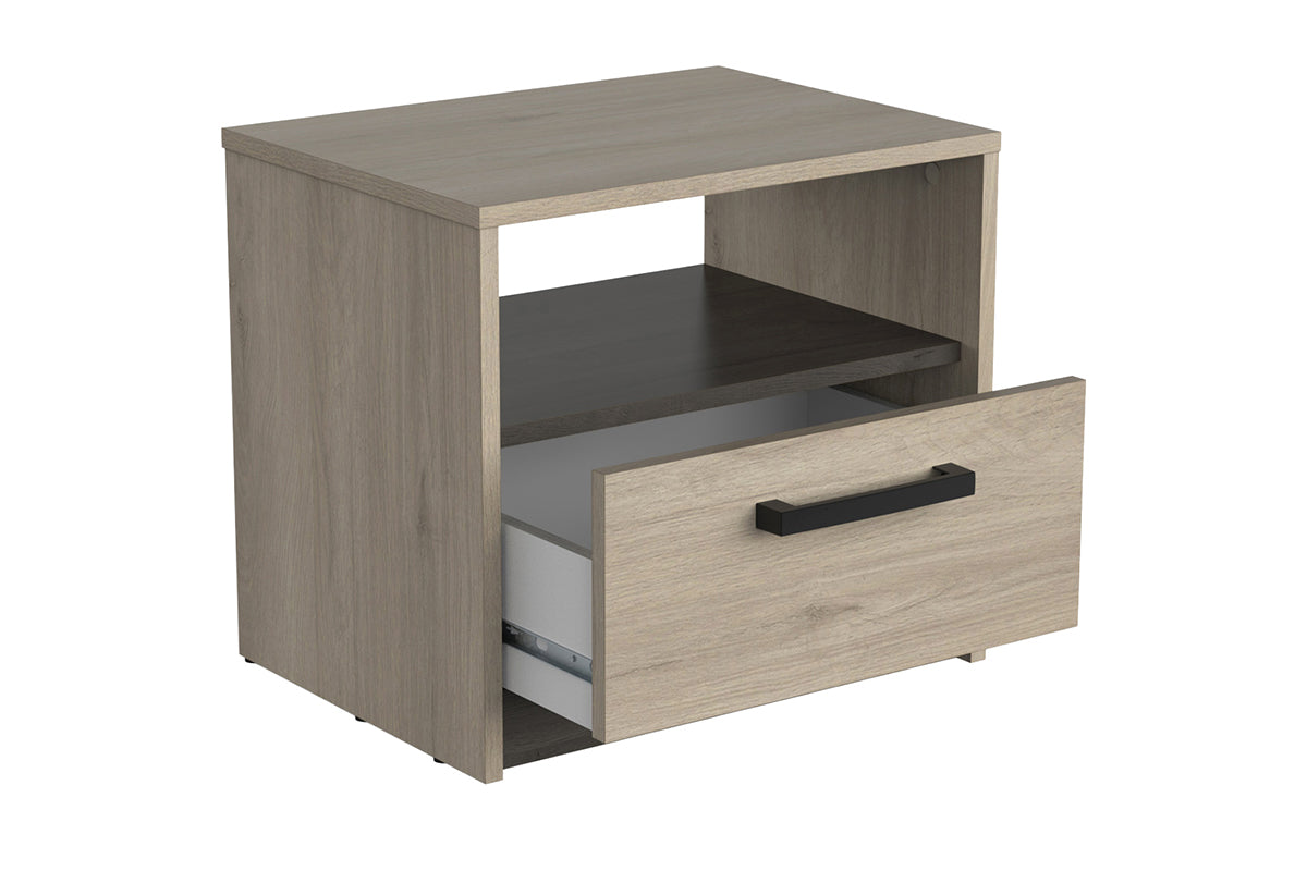 Watson Bedside Locker | 1 Drawer + Shelf | Oak Effect-6