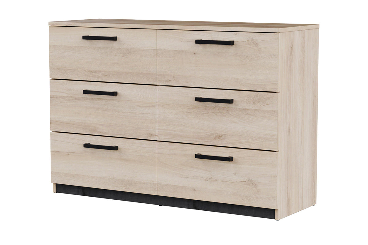 Watson Dresser | 6 Drawer | Oak Effect-4