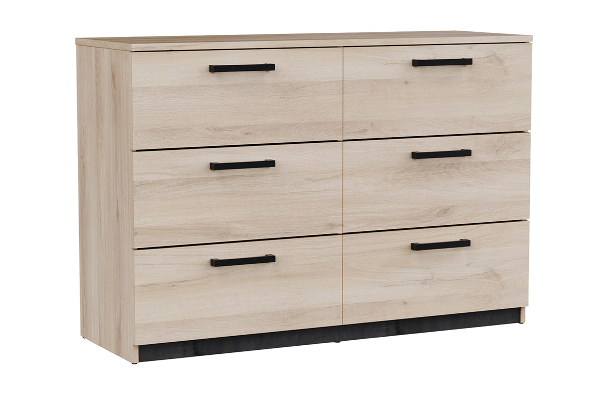 Watson Dresser | 6 Drawer | Oak Effect-3