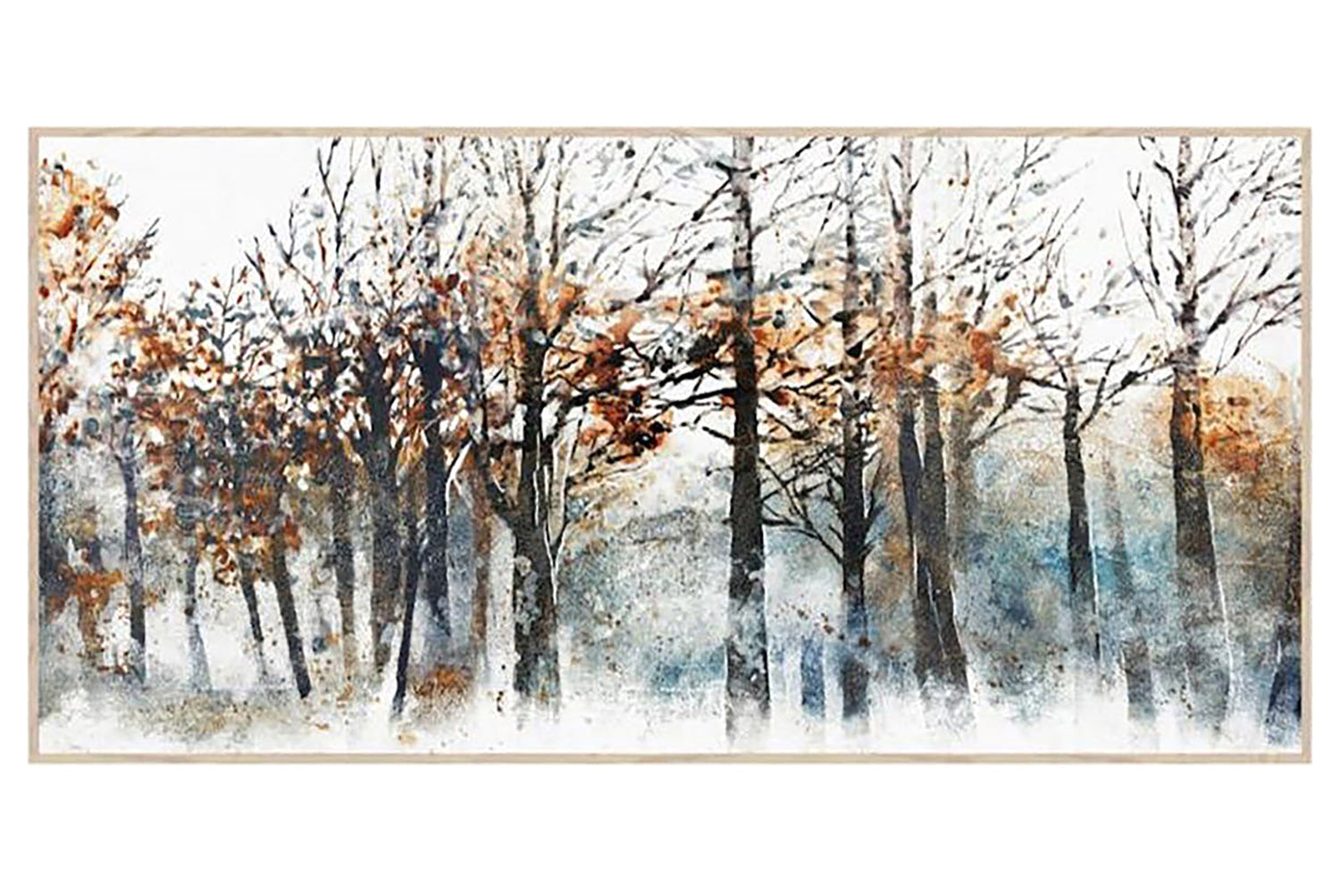 Autumn Framed Canvas Painting - Ksenia Sizaya | Multicolour | 76 x 152 cm