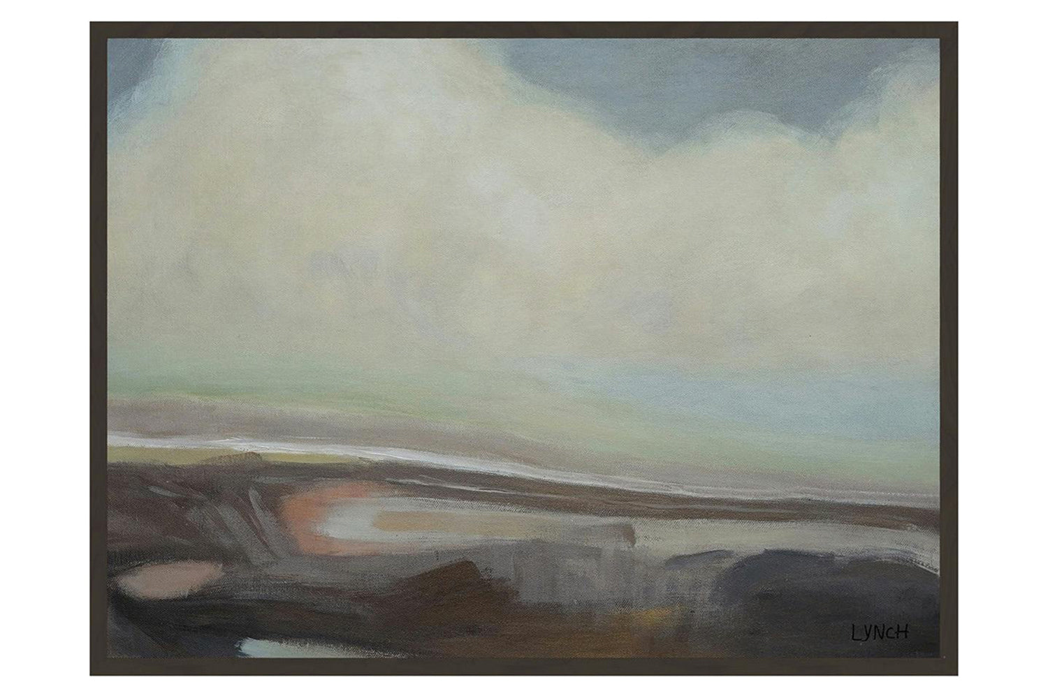 Inver 1 Framed Canvas Painting - Charlene Lynch | Green/Blue | 61 x 46 cm | Set of 2-4