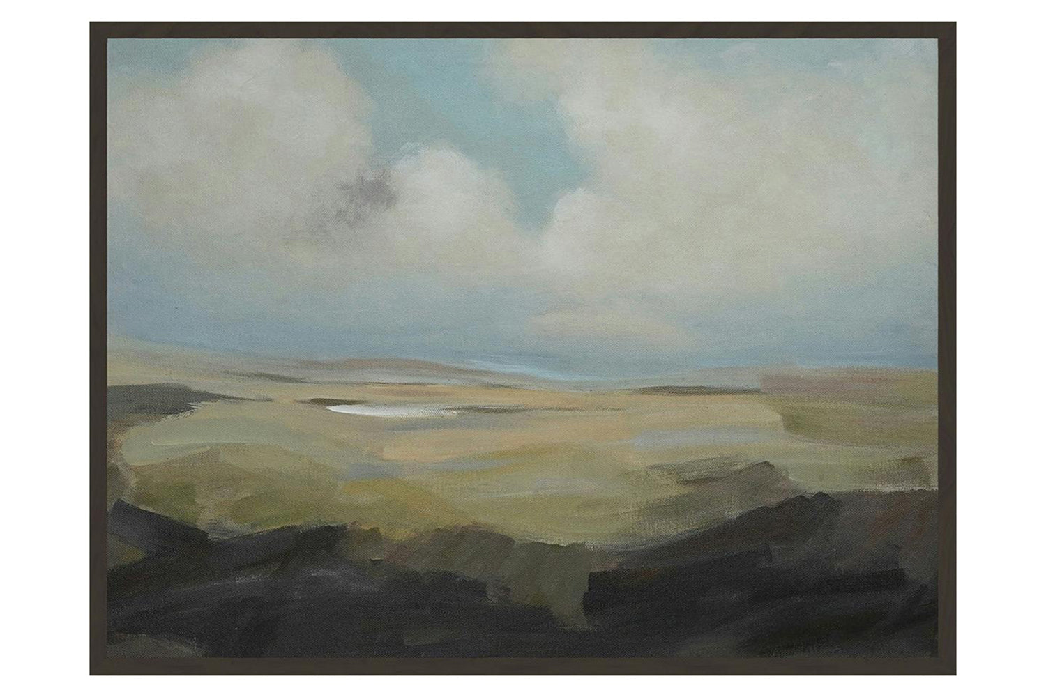 Inver 2 Framed Canvas Painting - Charlene Lynch | Green/Blue | 61 x 46 cm | Set of 2-4
