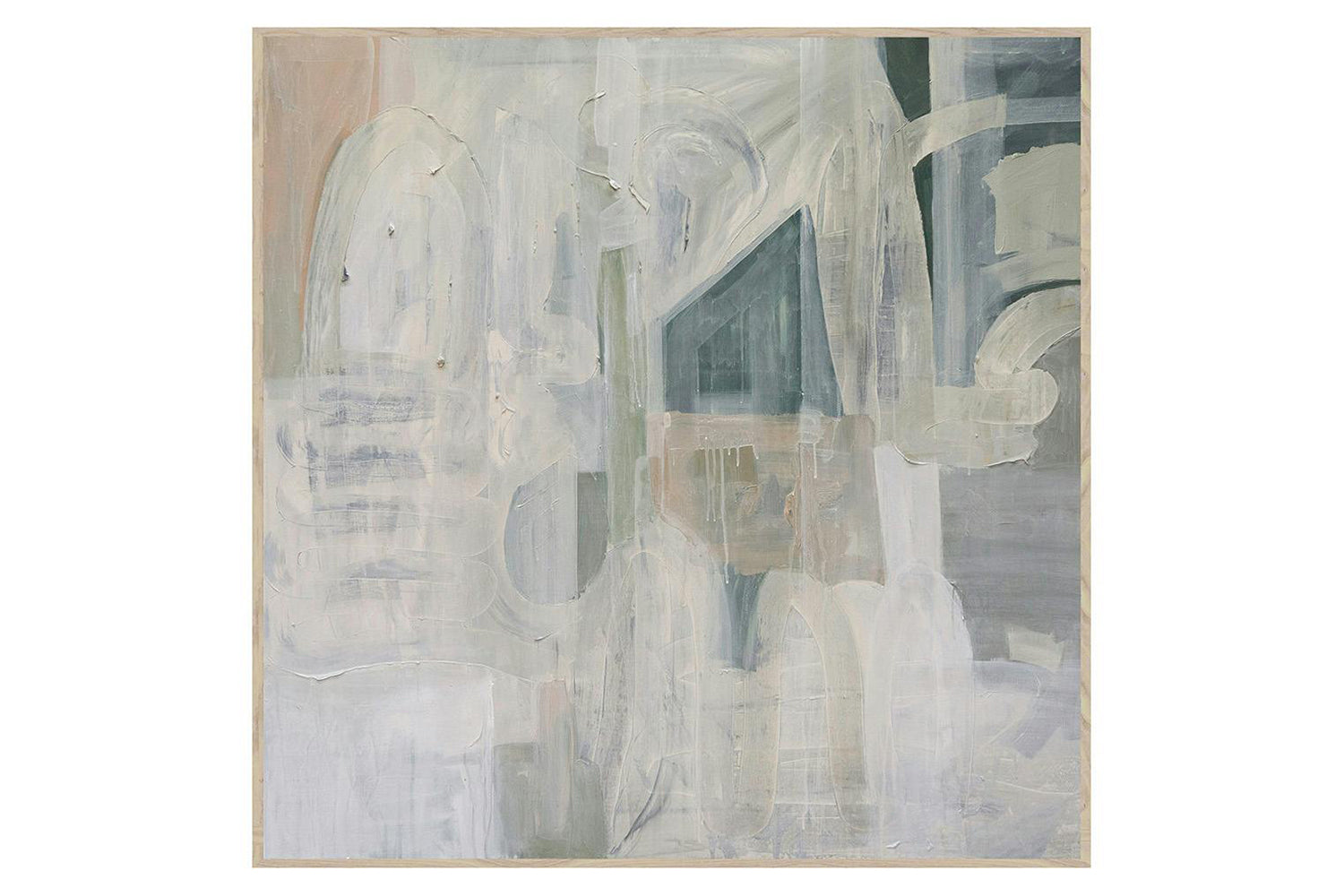 Halbert Framed Canvas - Edward View | Blue/Natural | 122 x 122 cm