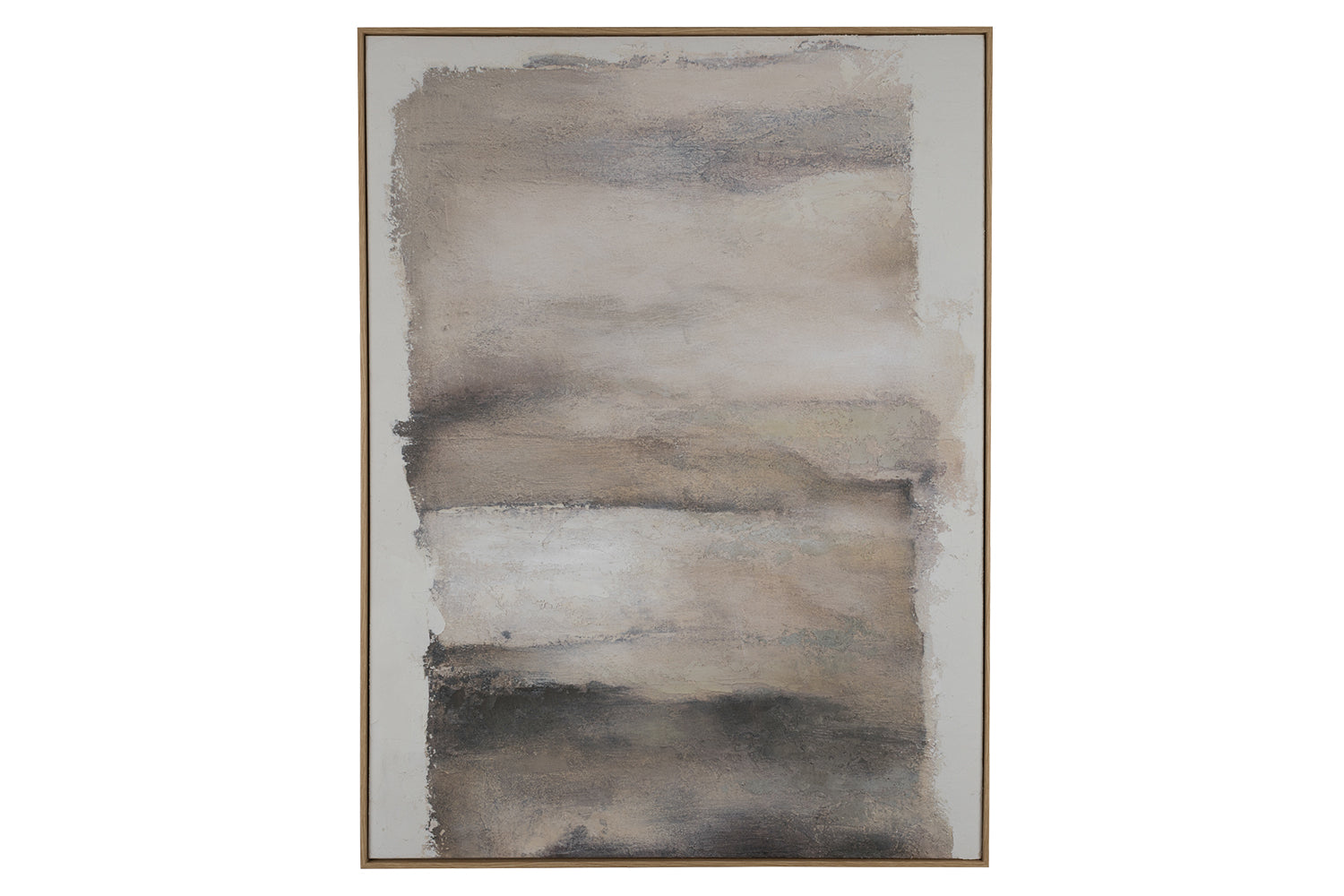Elm Framed Canvas Wall Art | Natural | 120 x 90 cm