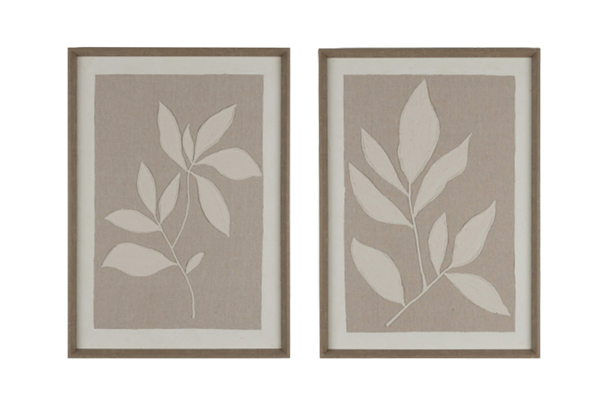 Sarina Framed Canvas Wall Art | Natural | 70 x 50 cm