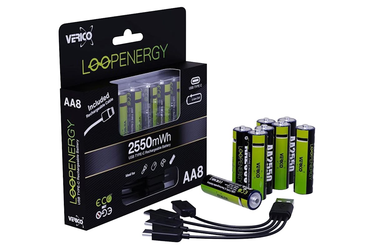 Verico LoopEnergy AA Rechargeable Battery | 8 Pack-3