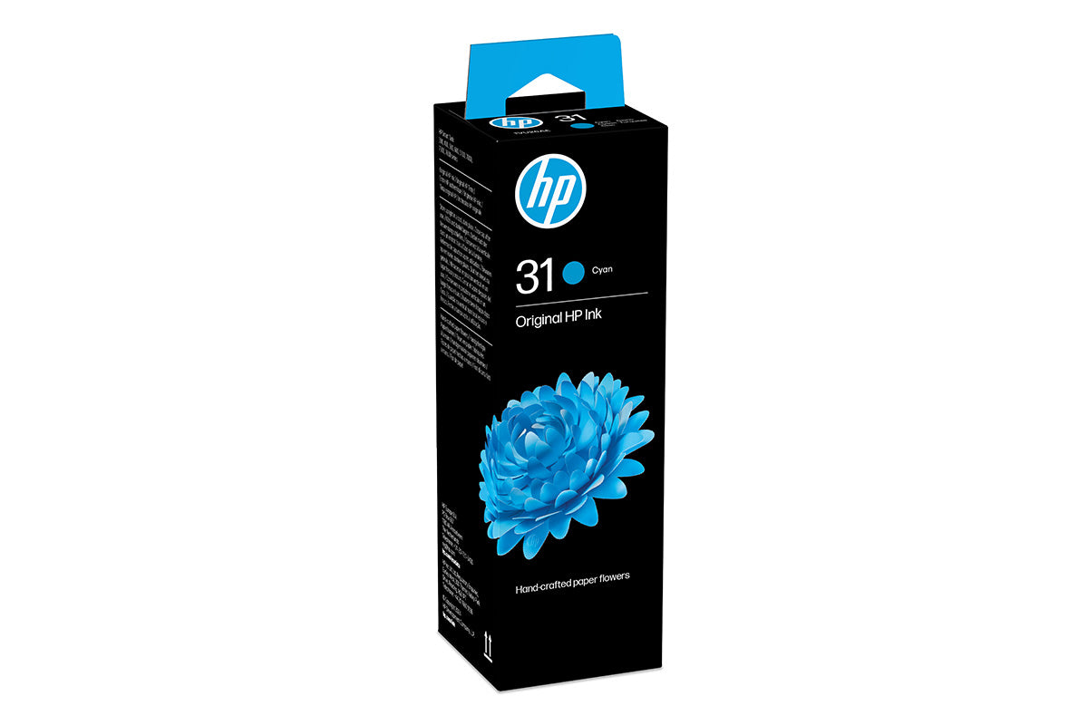 HP 31 70ml Original Ink Bottle | Cyan