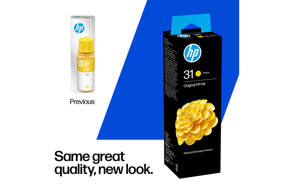 HP 31 70ml Original Ink Bottle | Yellow-2