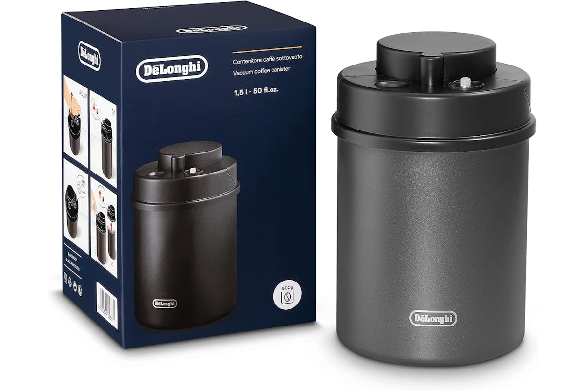 De'Longhi Coffee Bean Vacuum Canister 500g | DLSC071 | Black