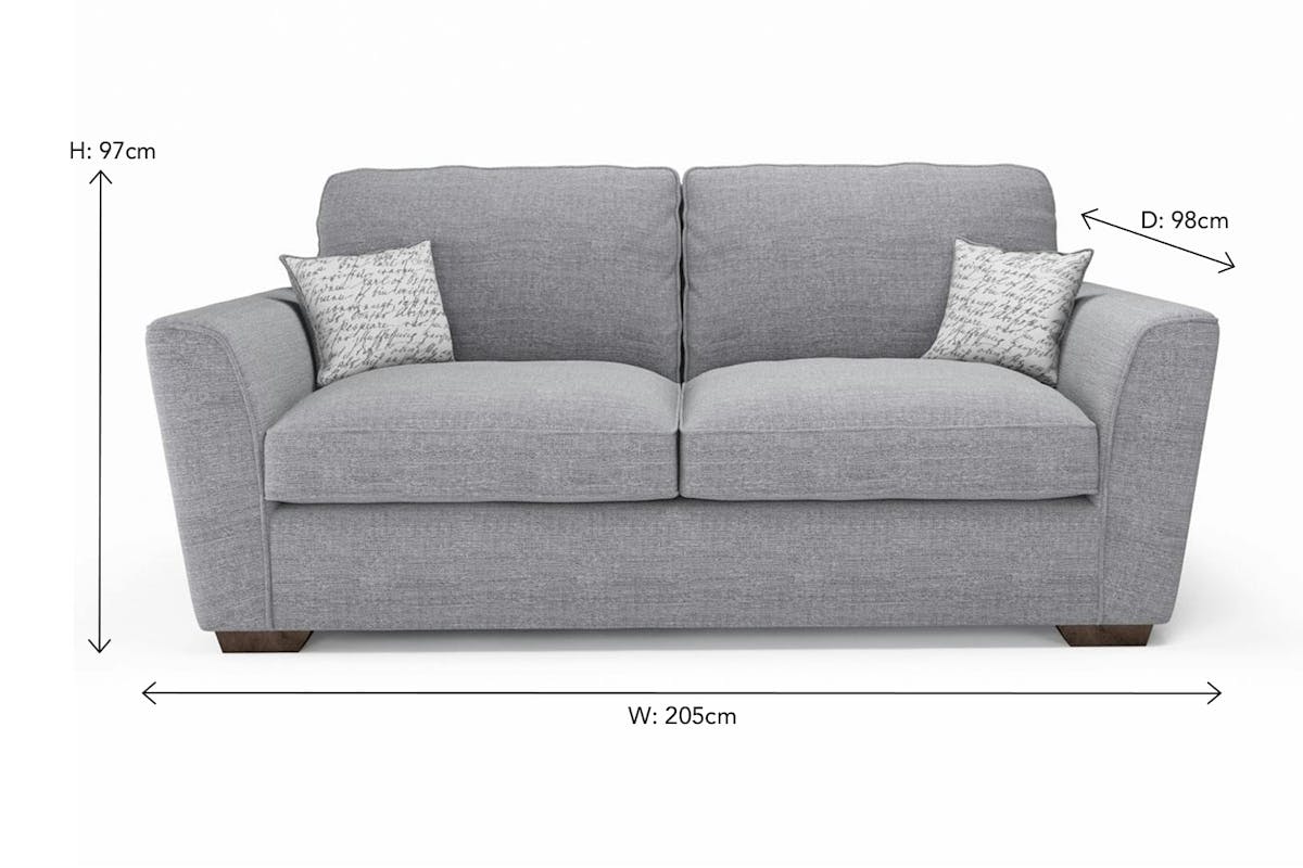 Fantasia 3 Seater Sofa | Formal Back | Colour Options-2