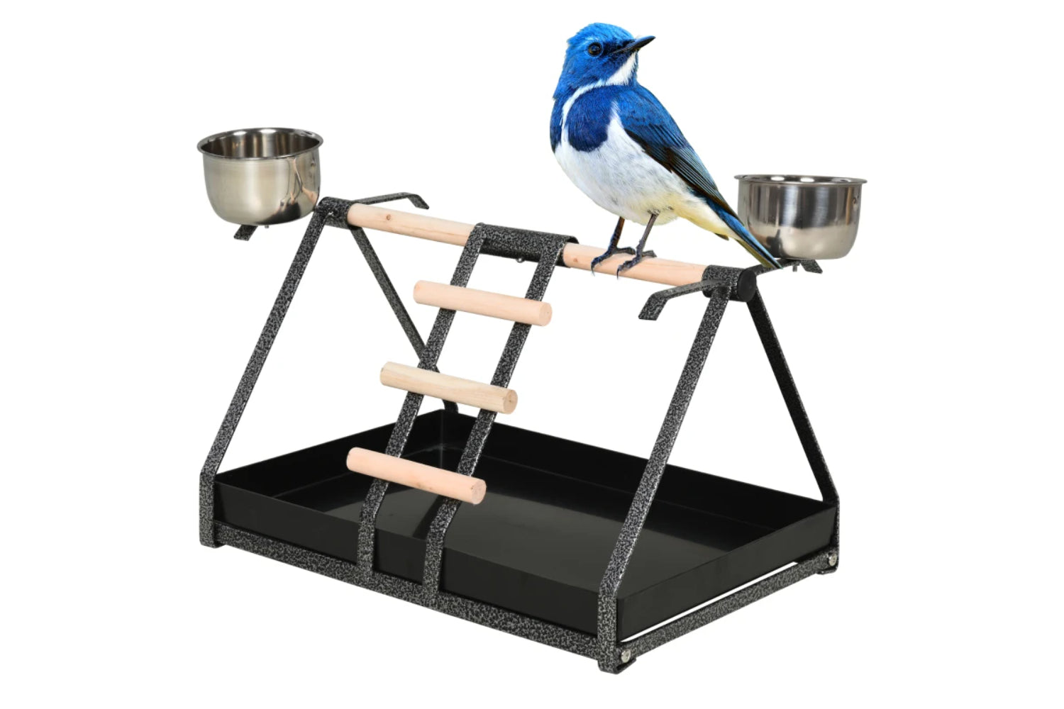 PawHut Bird Feeder Bird Table Station | Black